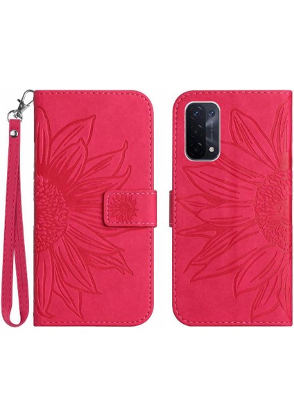 Oppo Için A54 5G/A74 5G/A93 5g Flip Cüzdan Lüks Pu ile Telefon Kılıfı (Yurt Dışından)