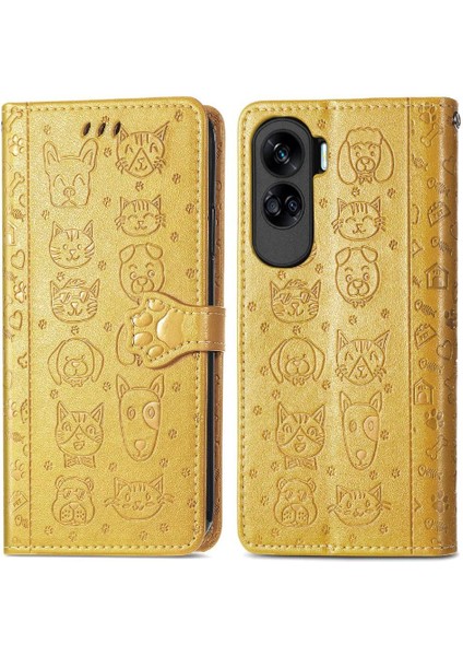 Huawei Onur 90 Lite Için Kısa Kayış Darbeye Çevir Telefon Kılıfı (Yurt Dışından)