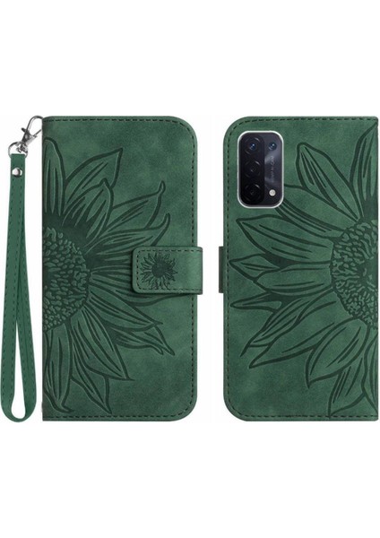 Oppo Için A54 5G/A74 5G/A93 5g Flip Cüzdan Lüks Pu ile Telefon Kılıfı (Yurt Dışından)