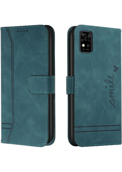 Zte Blade Phone El Kayışı Kart Yuvaları Için Pu Deri Flip Telefon Kılıfı (Yurt Dışından)