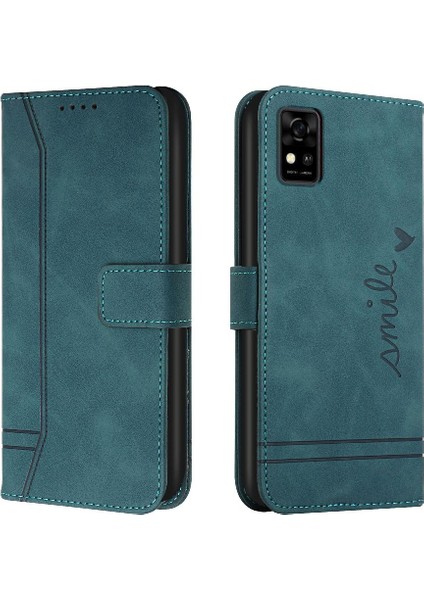 Zte Blade Phone El Kayışı Kart Yuvaları Için Pu Deri Flip Telefon Kılıfı (Yurt Dışından)