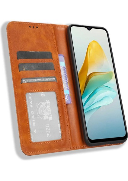 Zte Blade A53 Pu Deri Manyetik Kapatma Cüzdan Telefon Kılıfı (Yurt Dışından) indirimleri