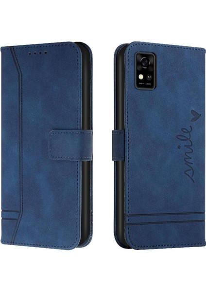 Zte Blade Phone El Kayışı Kart Yuvaları Için Pu Deri Flip Telefon Kılıfı (Yurt Dışından)