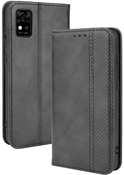 Zte Blade Magnetic Manyetik Kapatma Pu Deri Cüzdan Telefon Kılıfı (Yurt Dışından)