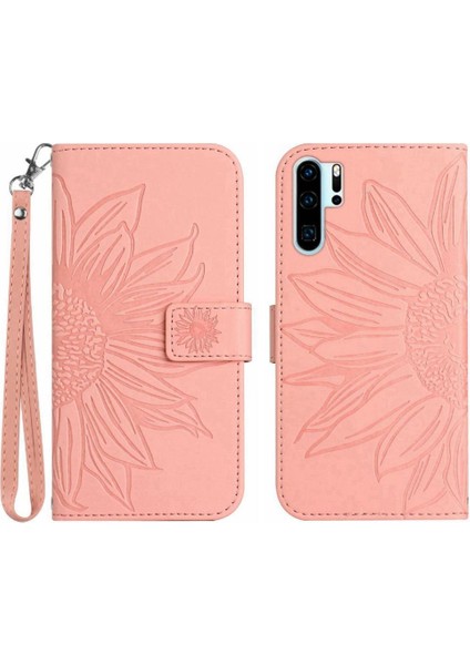 Yh Mall Kart Yuvaları Tutucu Flip Case ile Huawei P30 Pro Lüks Pu Deri Için Telefon Kılıfı (Yurt Dışından)