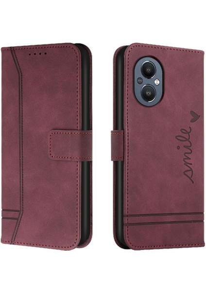 Oneplus Nord N20 5g Için El Kayışı Kart Yuvaları Flip Folio Telefon Kılıfı (Yurt Dışından)