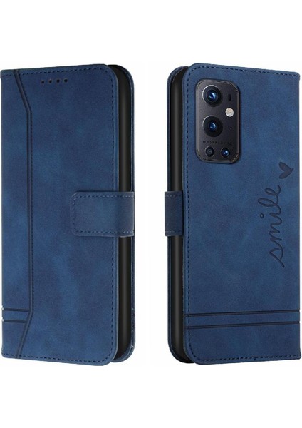Oneplus 9 Için Pro Kart Yuvaları Pu Deri Manyetik Kapatma Telefon Kılıfı (Yurt Dışından)