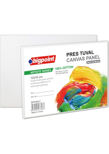 Artists' Pres Tuval 12 x 18 cm 5li Paket