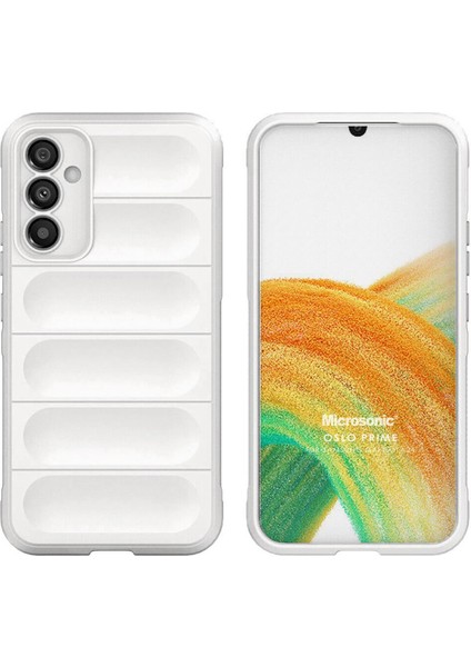 Samsung Galaxy A15 Kılıf Oslo Prime Beyaz