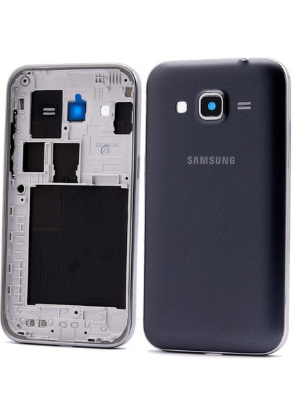 Samsung Galaxy Core Prime Kasa Kapak 2 Simli SM-G360 - Siyah