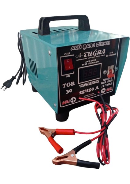 12 Volt 30 Amper Dijital Akü Şarj Cihazı