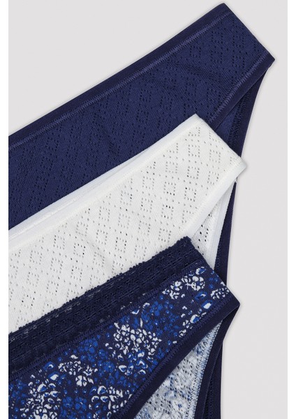 Dark Blossom ÇoK Renkli 3lü Slip Külot