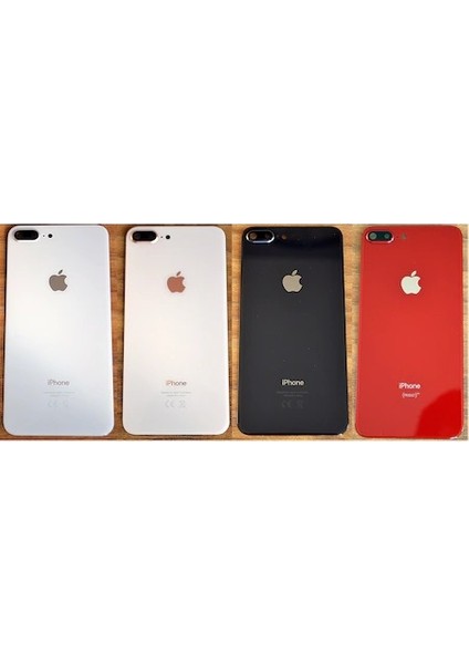 Apple iPhone 8 Plus Arka Pil Batarya Kapak Cam Kamera Lensli