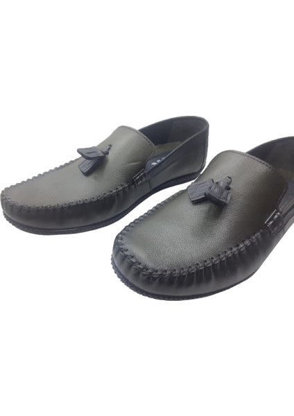 Haki Erkek Loafer Şık Günlük Ayakkabı N036-10 indirimleri