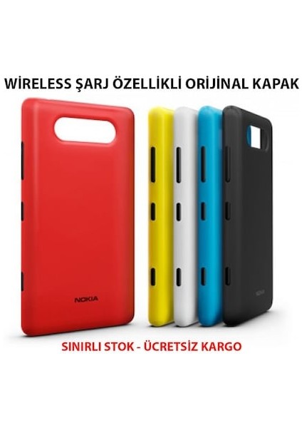 Nokia Lumia 820 Arka Kapak Pil Kapağı