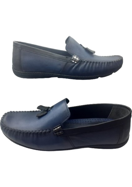 Erkek Lacivert Loafer Ayakkabı N036-10