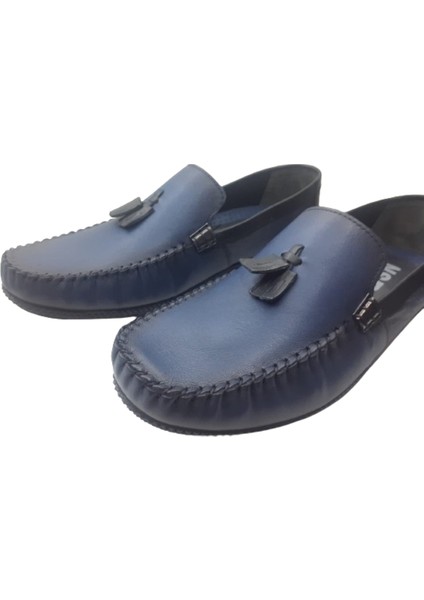 Erkek Lacivert Loafer Ayakkabı N036-10