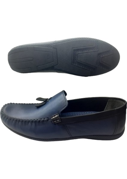 Erkek Lacivert Loafer Ayakkabı N036-10