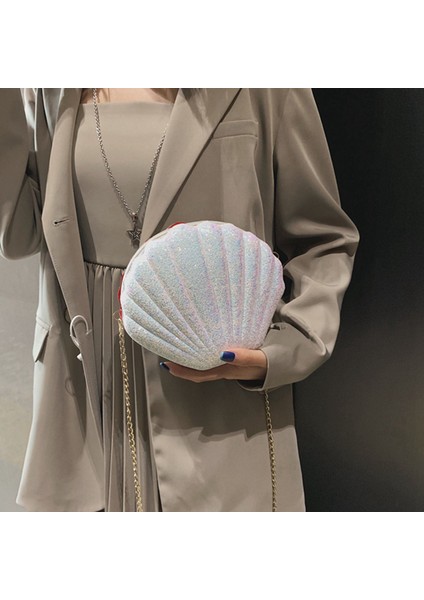 2x Kadın Kızlar Küçük Denizkızı Deniz Kabuğu Çanta Çapraz Vücut Omuz Çantaları Glitter Payetler Zincir Akşam Çanta, Pembe (Yurt Dışından) indirimleri