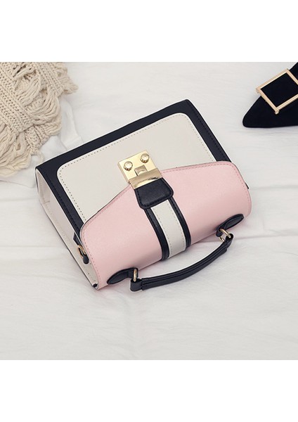Kadın Çanta Mini Çanta Kadın Sling Kadın Moda Hit Renk Omuz Messenger Satchel Tote Crossbody Çanta Pembe (Yurt Dışından) fiyatları