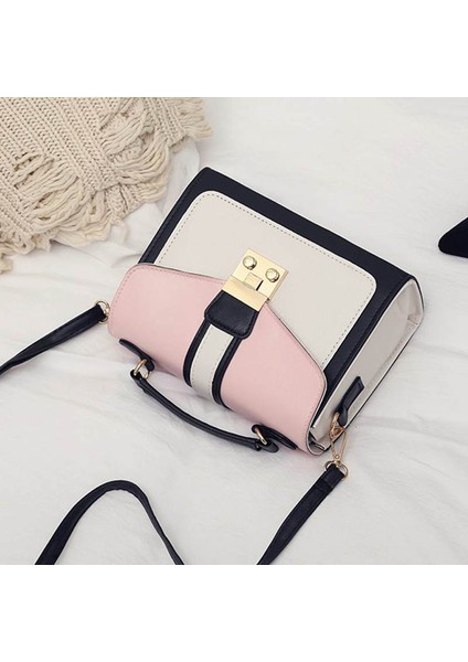 Kadın Çanta Mini Çanta Kadın Sling Kadın Moda Hit Renk Omuz Messenger Satchel Tote Crossbody Çanta Pembe (Yurt Dışından) fırsatları