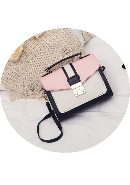 Kadın Çanta Mini Çanta Kadın Sling Kadın Moda Hit Renk Omuz Messenger Satchel Tote Crossbody Çanta Pembe (Yurt Dışından) indirimleri