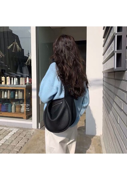 Bayanlar Moda Rahat Çanta Omuz Messenger Çanta Kadın Büyük Kapasiteli Çanta Geniş Omuz Askısı Çanta Beyaz (Yurt Dışından) indirimleri