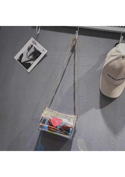 Kadın Zincir Omuz Askısı Çanta Çanta Crossbody Çanta Şeffaf Şeffaf (Yurt Dışından) fiyatları