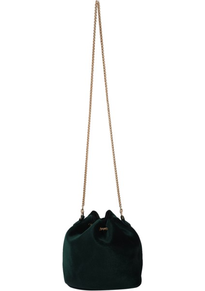 Kadın Zincir Sling Çanta Kova Tote Omuz Çantası Çanta Çanta(Yeşil) (Yurt Dışından) modelleri