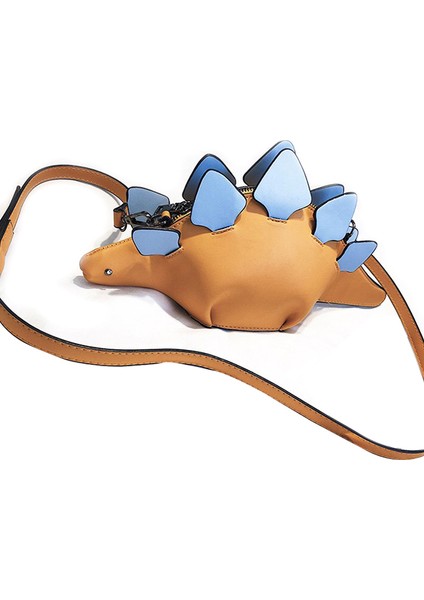 Karikatür Çanta Flap 3D Komik Hayvan Messenger Çanta Panelli Omuz Crossbody Çanta Kız Hediye (Sarı) (Yurt Dışından)