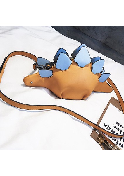 Karikatür Çanta Flap 3D Komik Hayvan Messenger Çanta Panelli Omuz Crossbody Çanta Kız Hediye (Sarı) (Yurt Dışından)