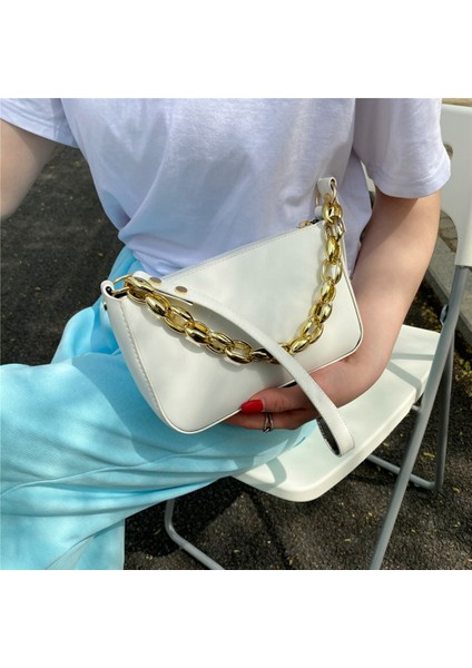 Moda Zincir Çanta, Messenger Çanta, Baharın Yeni Trendi, Omuz Çantası, Çapraz Kare Çanta(Siyah) (Yurt Dışından) fırsatları