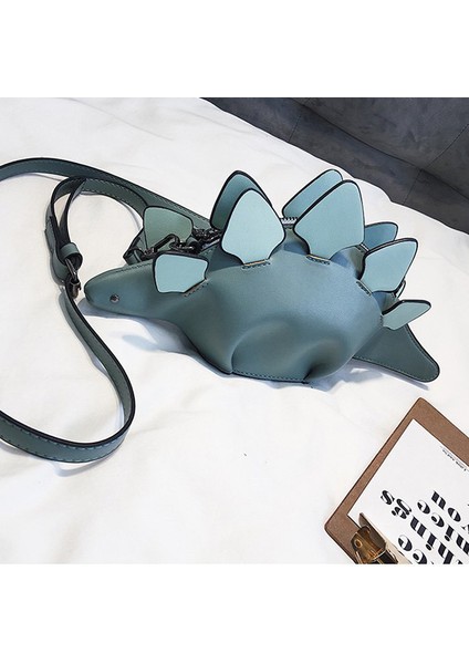 Karikatür Çanta Flap 3D Komik Hayvan Messenger Çanta Panelli Omuz Crossbody Çanta Kız Hediye (Gri Mavi) (Yurt Dışından) fiyatları