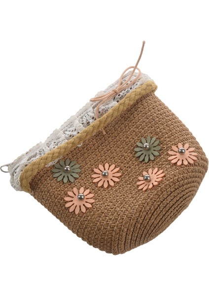 Kadın Çocuk Kız Çocuk Prenses Sevimli Omuz Çantası Çiçek Çanta Messenger Çanta Cüzdan Açık Sikke Çanta Yaz Plaj Çantası Açık Kahverengi (Yurt Dışından) indirimleri