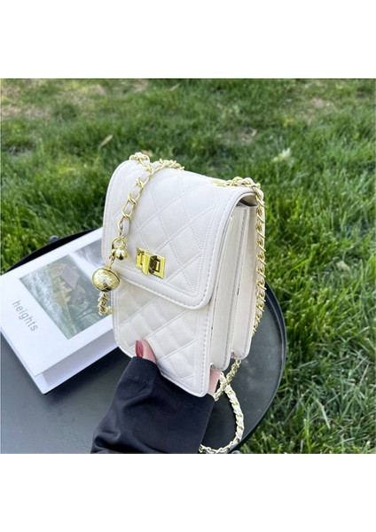 Yeni Kadın Sling Omuz Çantası Kaliteli Kore Moda Elmas Ayarlanabilir Zincir Messenger Çanta Mini Cep Telefonu Çantası-Siyah (Yurt Dışından) modelleri