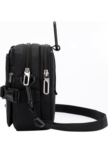 2x Aotıan Erkek Küçük Omuzdan Askili Çanta Su Geçirmez Taşınabilir Rahat Seyahat Kart Çantası Anti-Hırsızlık Erkek Mini Crossbody Çanta Siyah (Yurt Dışından) fırsatları