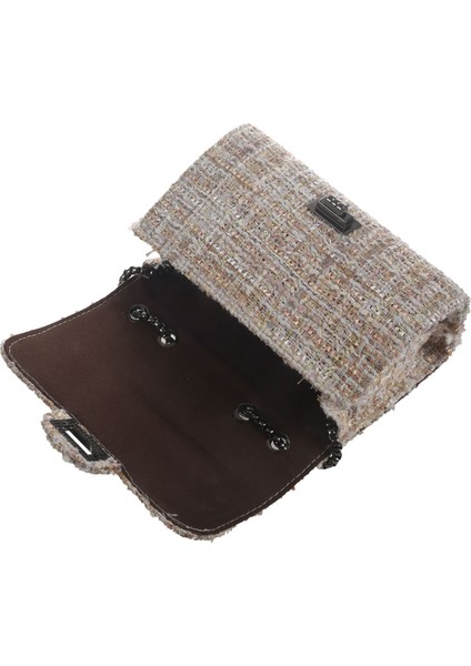 Yeni Trend Kadın Çanta Kare Paket Moda Omuz Çantası Kadın Bej (Yurt Dışından) modelleri