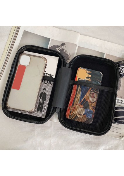 Trendy Marka Crossbody Çanta Erkek Trendy Küçük Çanta Yaz Niş Eğlence Sporları Kare Kutu Omuz Çantası-Beyaz (Yurt Dışından) modelleri