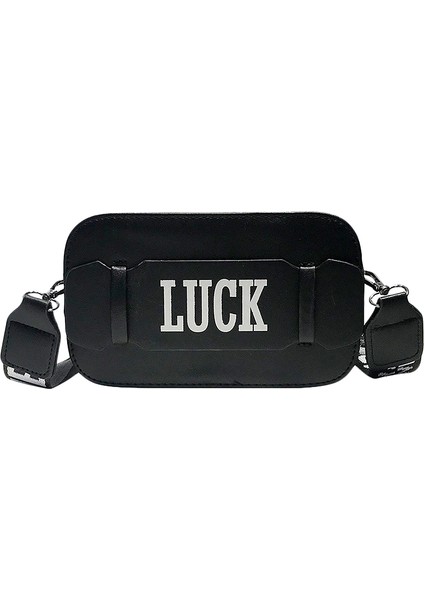 Kadın Modası Çok Amaçlı Küçük Kare Çanta Tek Omuz Postacı Çantaları Siyah (Yurt Dışından)