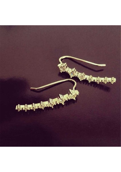 1 Çift Yeni Dört Saplama Küpe Küpe Takı Kadın Aksesuarları (Altın) (Yurt Dışından) fırsatları