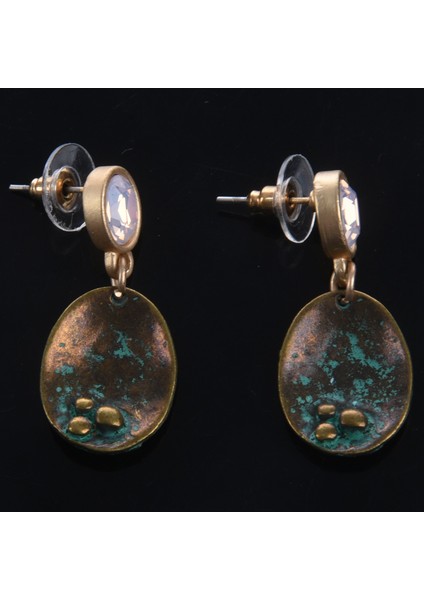 Vintage Damla Dangle Opal Küpe Kadınlar Için Kristal Geometrik Kolye Küpe (Yurt Dışından) indirimleri