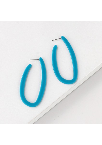 Mizaç Moda Oval Geometrik Küpe Floresan Küpe Turuncu (Yurt Dışından) fırsatları