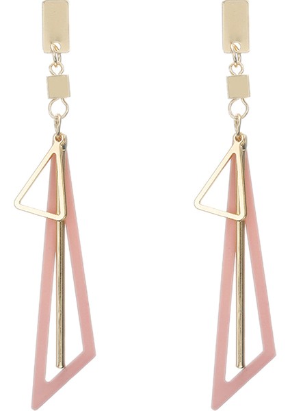 Yaratıcı Geometrik Üç Köşeli Küpe Basit ve Renkli Üç Köşeli Küpe 3 Çift (Yurt Dışından) modelleri