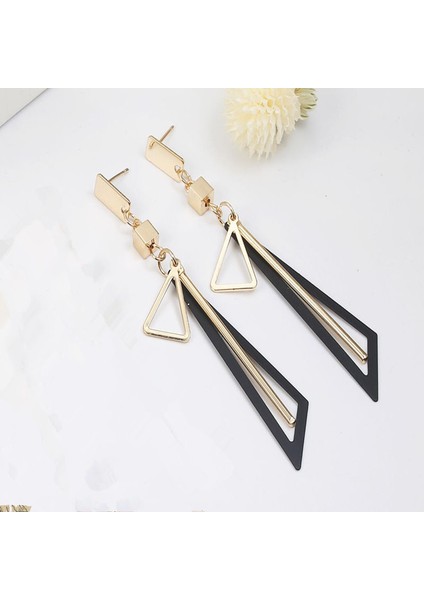 Yaratıcı Geometrik Üç Köşeli Küpe Basit ve Renkli Üç Köşeli Küpe 3 Çift (Yurt Dışından) fırsatları