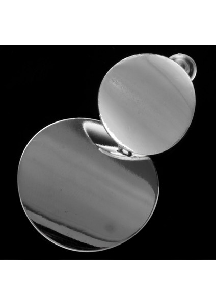 Geometrik Daire Metal Damla Küpeler Yuvarlak Sallantılı Küpe Gümüş (Yurt Dışından) indirimleri