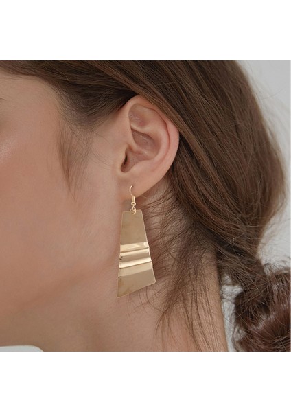 Metal Moda Dangle Küpe Kadınlar Için Geometrik Küpe Vintage Punk Takı Altın (Yurt Dışından) fiyatları