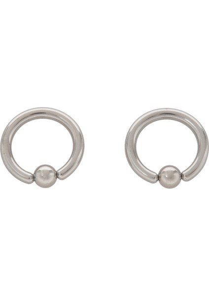 1 Çift Paslanmaz Çelik Esir Boncuk Küpeler Çember Çıtçıt Delici Takı Çelik Rengi, 6G(4MM)X16MM (Yurt Dışından) modelleri
