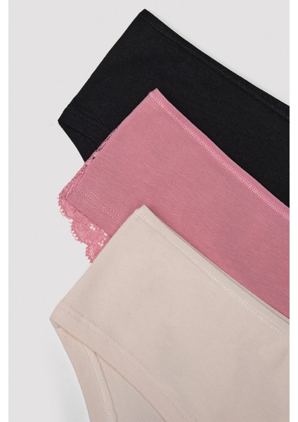 Love Lacy Detailed Çok Renkli 3lü Hipster Külot indirimleri