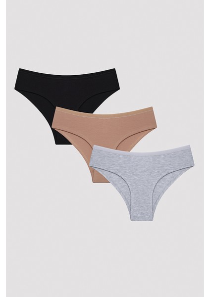 New Basic Çok Renkli 3lü Hipster