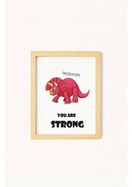 Çocuk Odası Doğal Ahşap Çerçeveli 3'lü Tablo Seti fırsatları